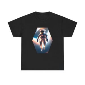 Astronaut Graphic Unisex Heavy Cotton Tee – Space Exploration Design for Space Lovers