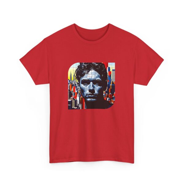 Artistic Unisex Heavy Cotton Tee - Unique Graphic Design - Image 24