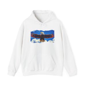 Eagle Flight Hooded Sweatshirt – Unisex Heavy Blend™ – Cozy Adventure Wear
