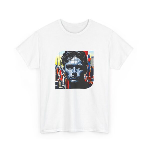 Artistic Unisex Heavy Cotton Tee - Unique Graphic Design - Image 3