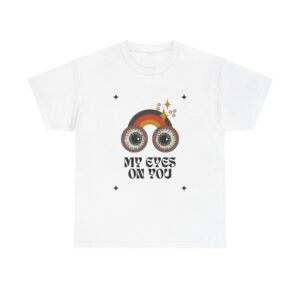 My Eyes On You Unisex Heavy Cotton Tee – Retro Eye Design