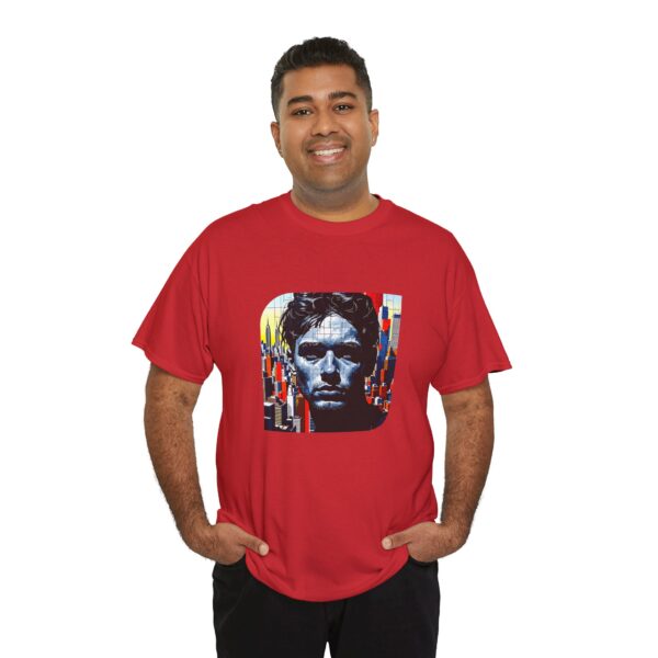 Artistic Unisex Heavy Cotton Tee - Unique Graphic Design - Image 25
