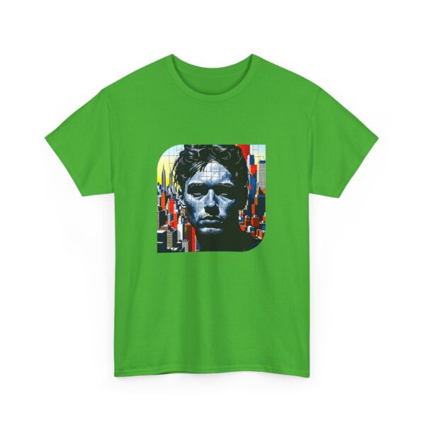 Artistic Unisex Heavy Cotton Tee - Unique Graphic Design - Image 16