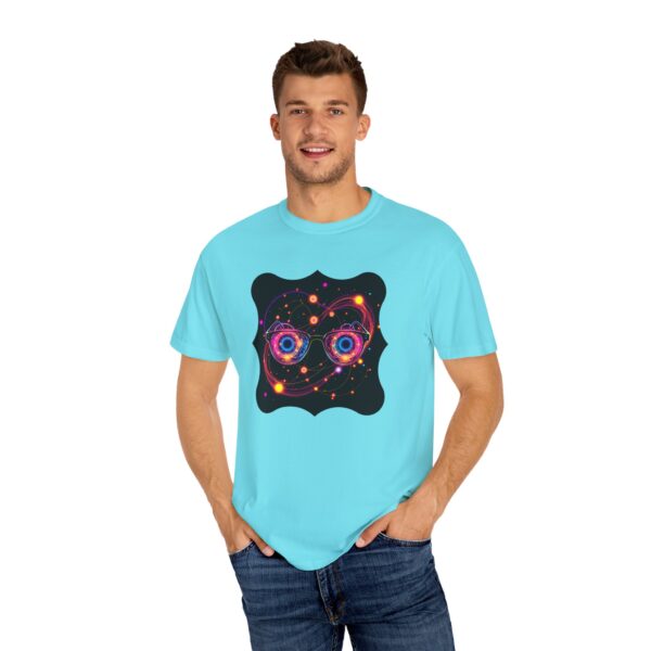 Galaxy Glasses Unisex Garment-Dyed T-Shirt - Cosmic Vibes Tee - Image 12