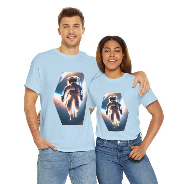 Astronaut Graphic Unisex Heavy Cotton Tee - Space Exploration Design for Space Lovers - Image 47