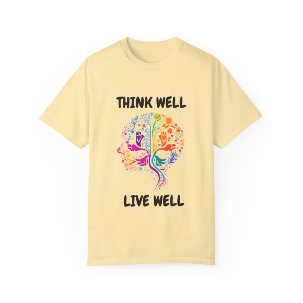 Inspirational Unisex T-Shirt – "Think Well, Live Well" - Image 9