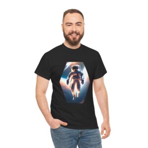 Astronaut Graphic Unisex Heavy Cotton Tee – Space Exploration Design for Space Lovers