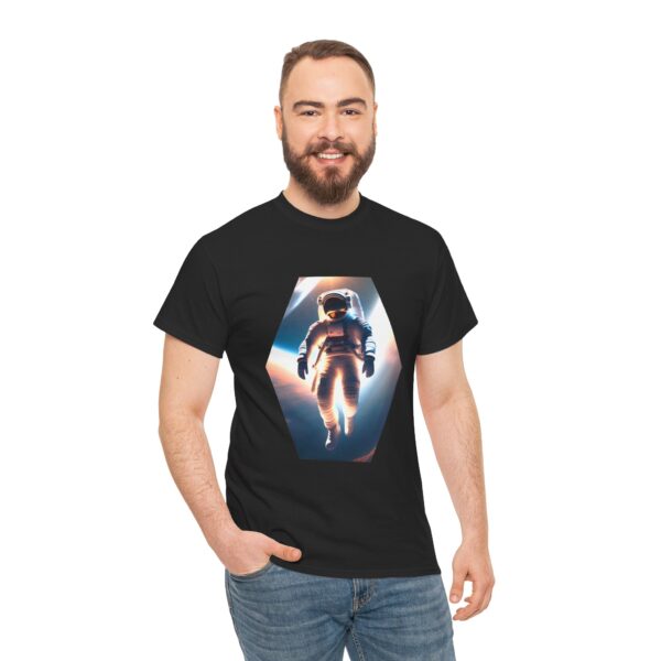 Astronaut Graphic Unisex Heavy Cotton Tee - Space Exploration Design for Space Lovers - Image 2