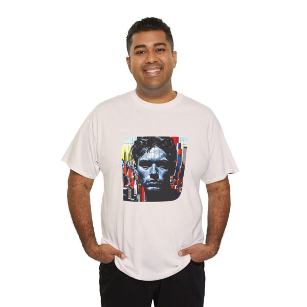 Artistic Unisex Heavy Cotton Tee - Unique Graphic Design - Image 9