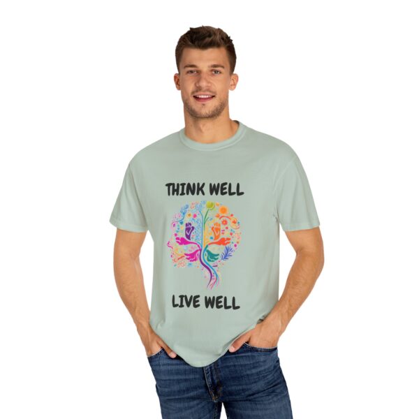 Inspirational Unisex T-Shirt – "Think Well, Live Well" - Image 13