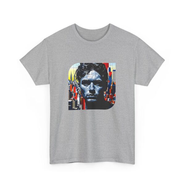 Artistic Unisex Heavy Cotton Tee - Unique Graphic Design - Image 10