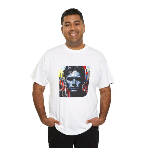 Artistic Unisex Heavy Cotton Tee - Unique Graphic Design - Image 5
