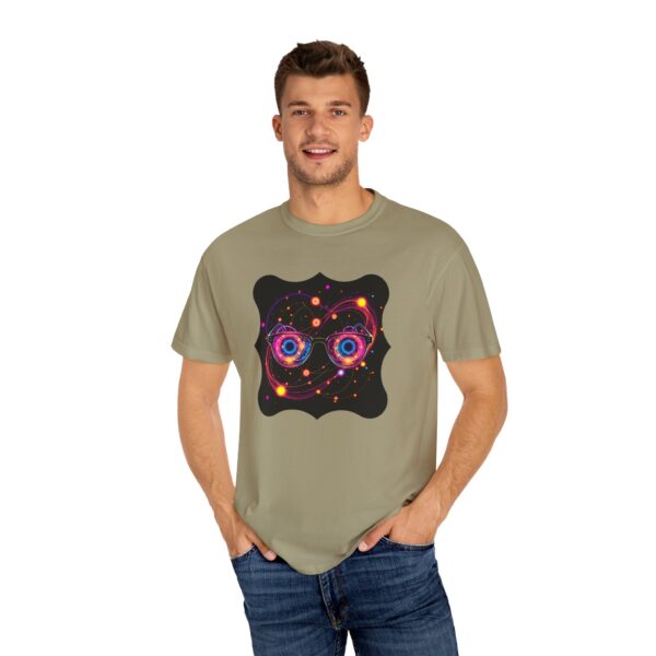 Galaxy Glasses Unisex Garment-Dyed T-Shirt - Cosmic Vibes Tee - Image 8