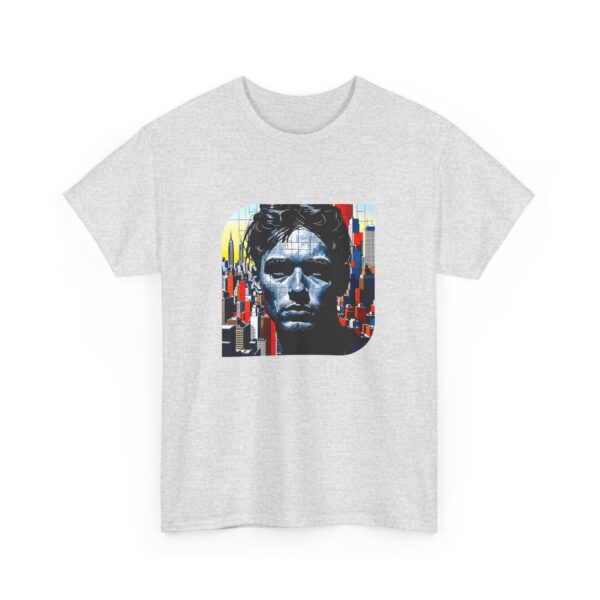 Artistic Unisex Heavy Cotton Tee - Unique Graphic Design - Image 6
