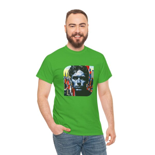 Artistic Unisex Heavy Cotton Tee - Unique Graphic Design - Image 17