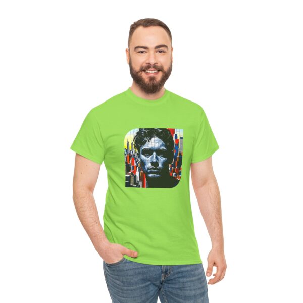 Artistic Unisex Heavy Cotton Tee - Unique Graphic Design - Image 15