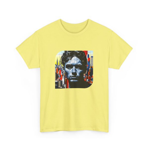 Artistic Unisex Heavy Cotton Tee - Unique Graphic Design - Image 12