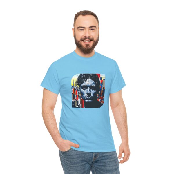 Artistic Unisex Heavy Cotton Tee - Unique Graphic Design - Image 2