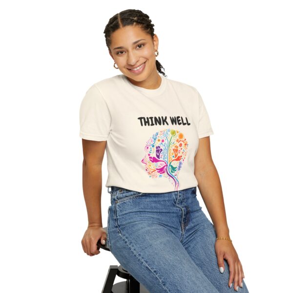 Inspirational Unisex T-Shirt – "Think Well, Live Well" - Image 8