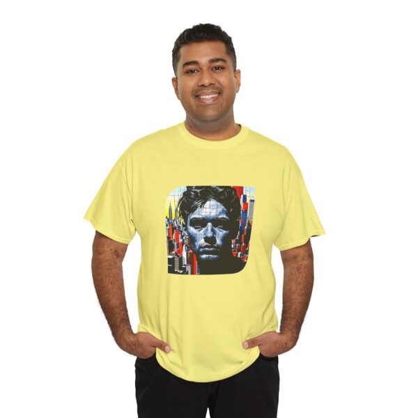 Artistic Unisex Heavy Cotton Tee - Unique Graphic Design - Image 13