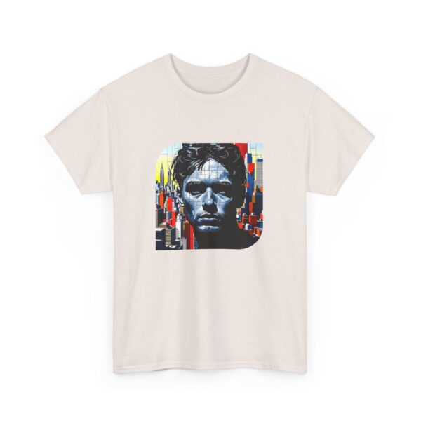 Artistic Unisex Heavy Cotton Tee - Unique Graphic Design - Image 8