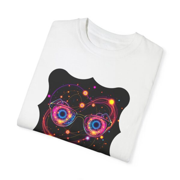 Galaxy Glasses Unisex Garment-Dyed T-Shirt - Cosmic Vibes Tee - Image 3