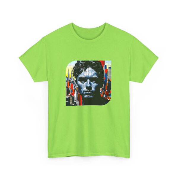 Artistic Unisex Heavy Cotton Tee - Unique Graphic Design - Image 14