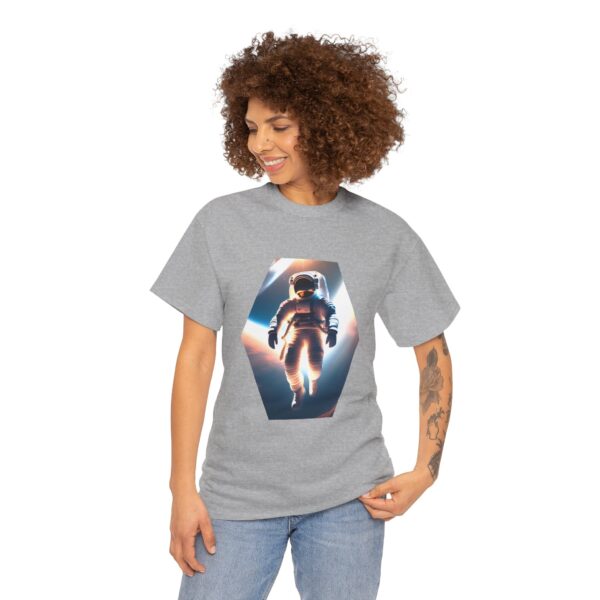 Astronaut Graphic Unisex Heavy Cotton Tee - Space Exploration Design for Space Lovers - Image 32