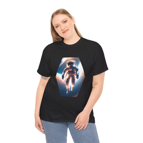 Astronaut Graphic Unisex Heavy Cotton Tee - Space Exploration Design for Space Lovers - Image 4