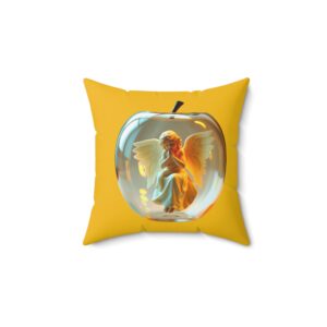 Angel in Glass Apple Decorative Pillow