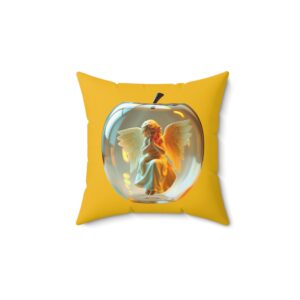Angel in Glass Apple Decorative Pillow