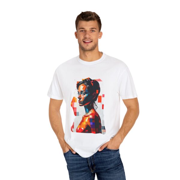 Attractive Contemplative Look T-Shirt | Young Woman Portrait - Image 4