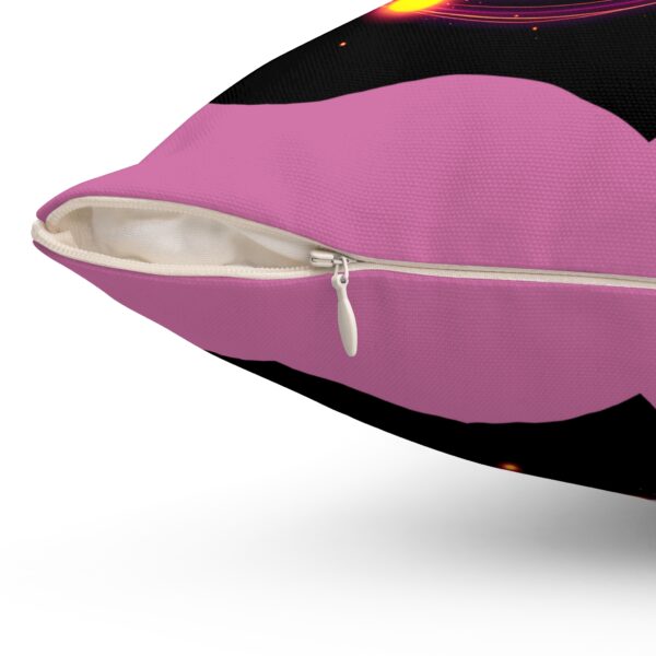 Cosmic Cat Eye Pillow - Colorful Spun Polyester Cushion for Stylish Home Decor - Image 5