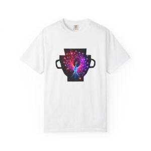 Vibrant Peacock Graphic Tee, Unisex T-shirt, Casual Wear, Gift for Her, Festival Apparel, Summer Style, Eco-Friendly Fashion